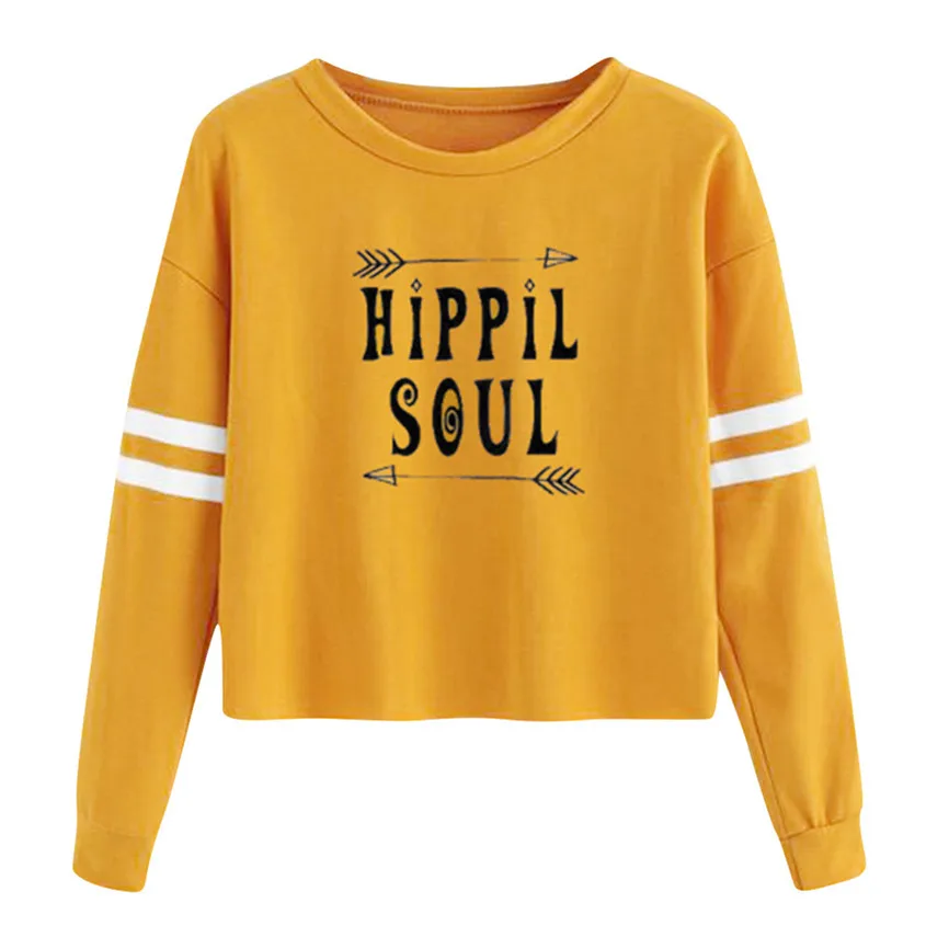 2019 Женская толстовка женская повседневная с круглым вырезом однотонная