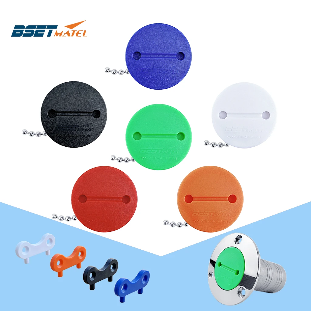 

1.5 inch Nylon Plastic Deck Fill Filler Cap Fuel Water Gas Waste With Rubber Gasket Sealing Boat Marine Replacement Accessories