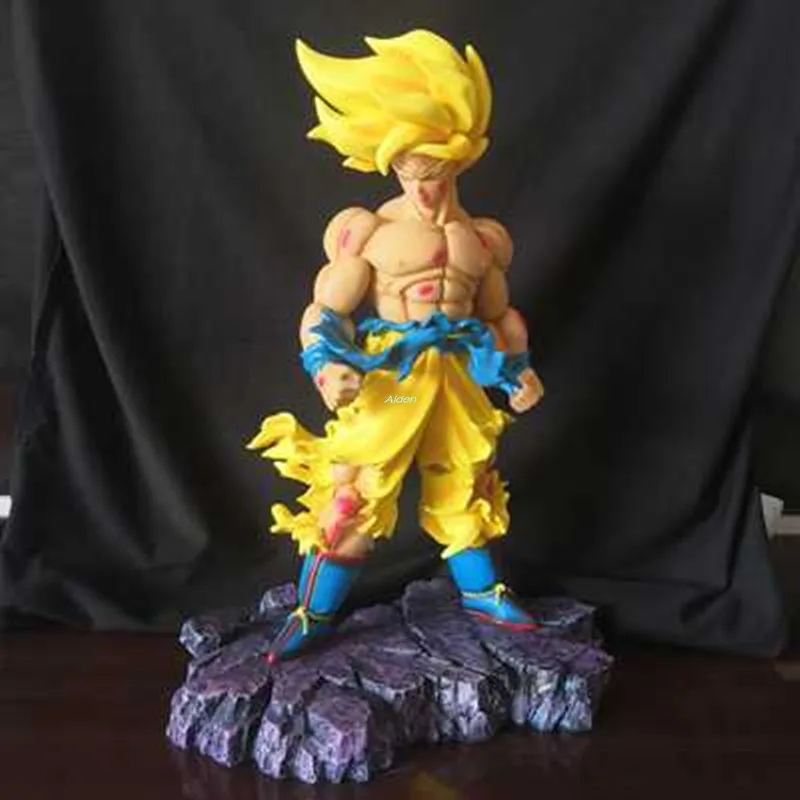1" Dragon Ball Z статуя Супер Saiyan бюст Сон Гоку полноразмерный портрет Вселенная босс Frieza GK модель игрушки коробка 35 см Z2607