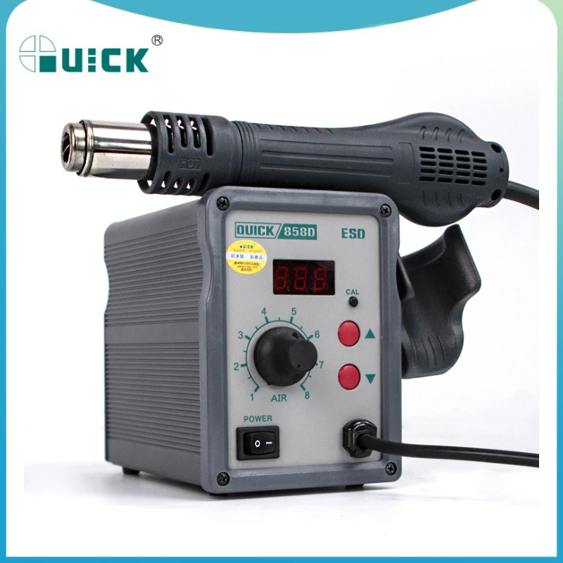 Паяльная станция Quick 858d, 700 Вт, 110 В, с цифровым дисплеем