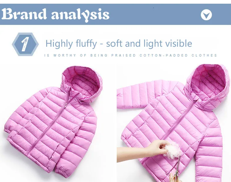 Children's Wear Autumn and Winter New Boys and Girls Cotton Jacket Lightweight Ultra Light Jacket Down Jacket Loose Coat