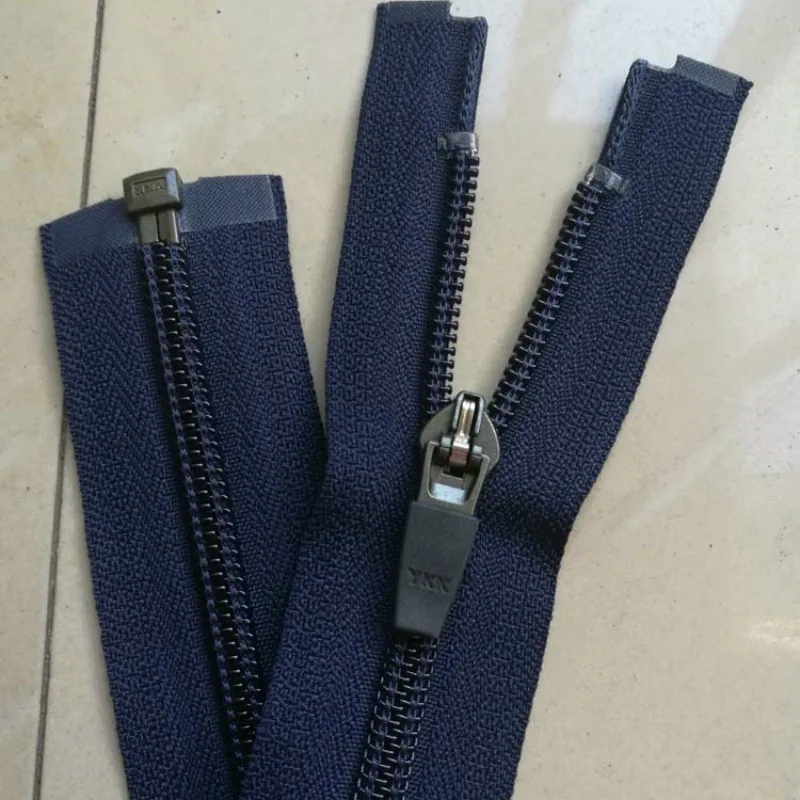 

10 шт./лот Ykk нейлоновая молния #5 кожаный слайдер черный темно-синий открытый конец для спорта на открытом воздухе куртки Швейные аксессуары