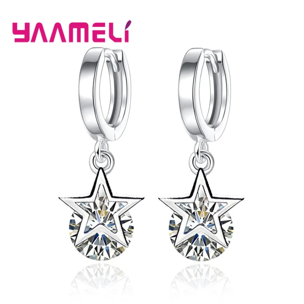 Для женщин мило завод висячие серьги в форме цветов 925 пробы серебро Алыча