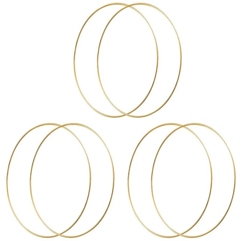 

Металлические кольца 10 дюймов, кольцо Ловец снов, венок, цветочный макраме, кольца для Ловца снов, поделки, 6 упаковок