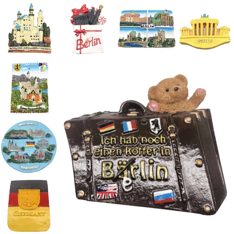 Lychee Германии живописный магнит на холодильник известные мировые пейзаж сувенир