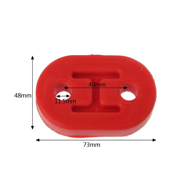 

2x Heavy Duty Exhaust Hanger Bushing Support 2 Holes Bracket Rubber Mount