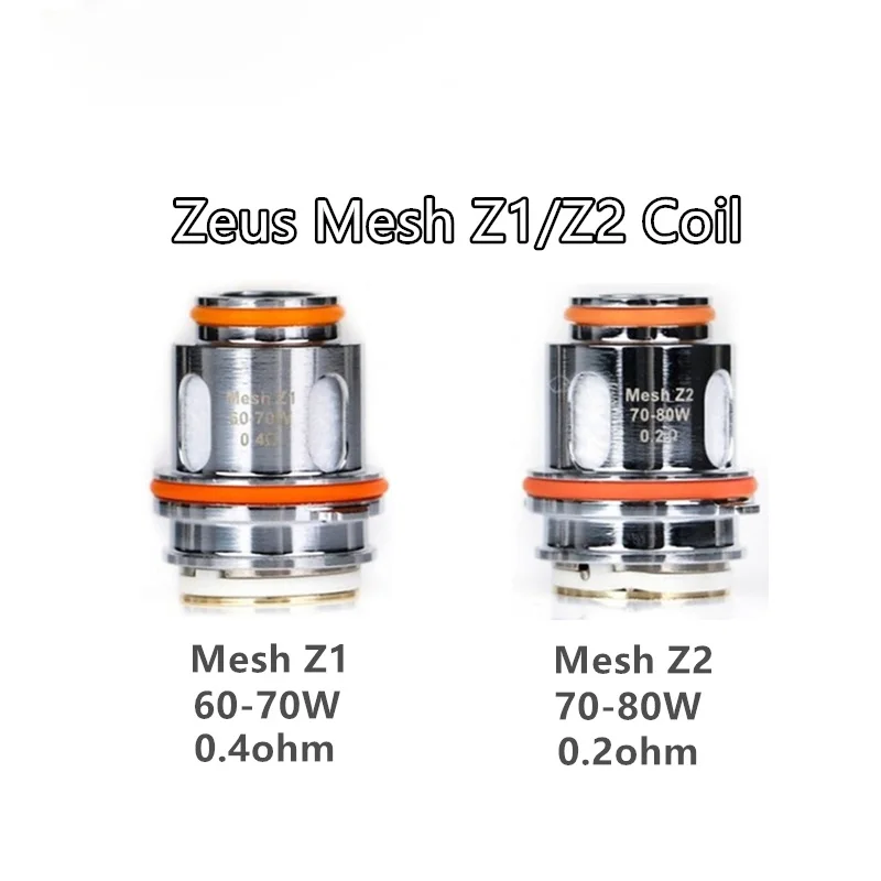 5 шт. vapesoon Замена Зевс сетки катушки Z1 0.4ohm/Z2 0.2ohm для Zeus Подом Танк Fit aegis legend
