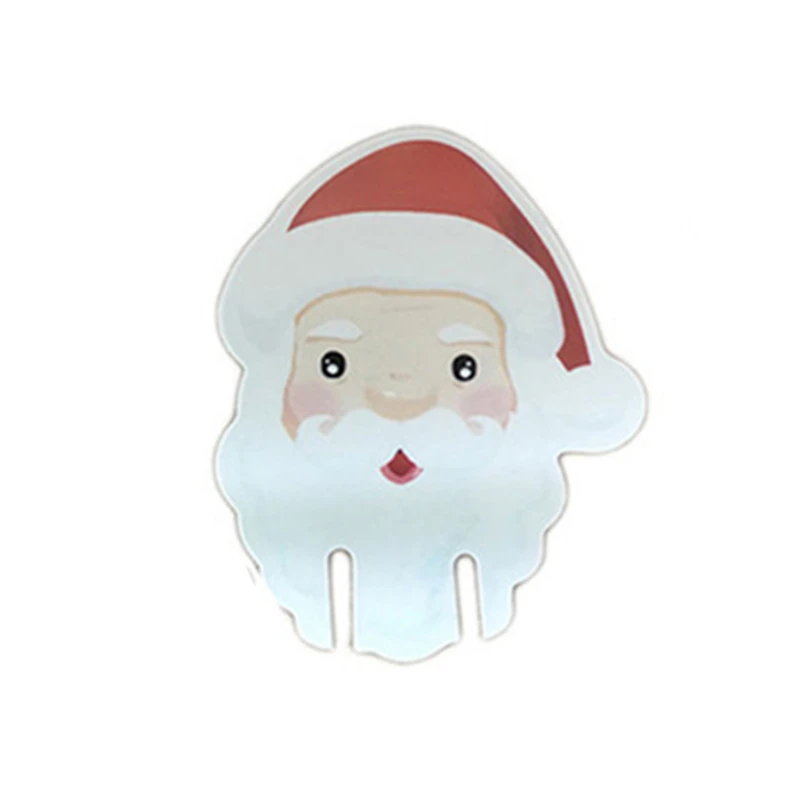 50 Шт.Рождественская Шляпа Бокал Украшения Санта Клаус Снеговик Обеденный Стол