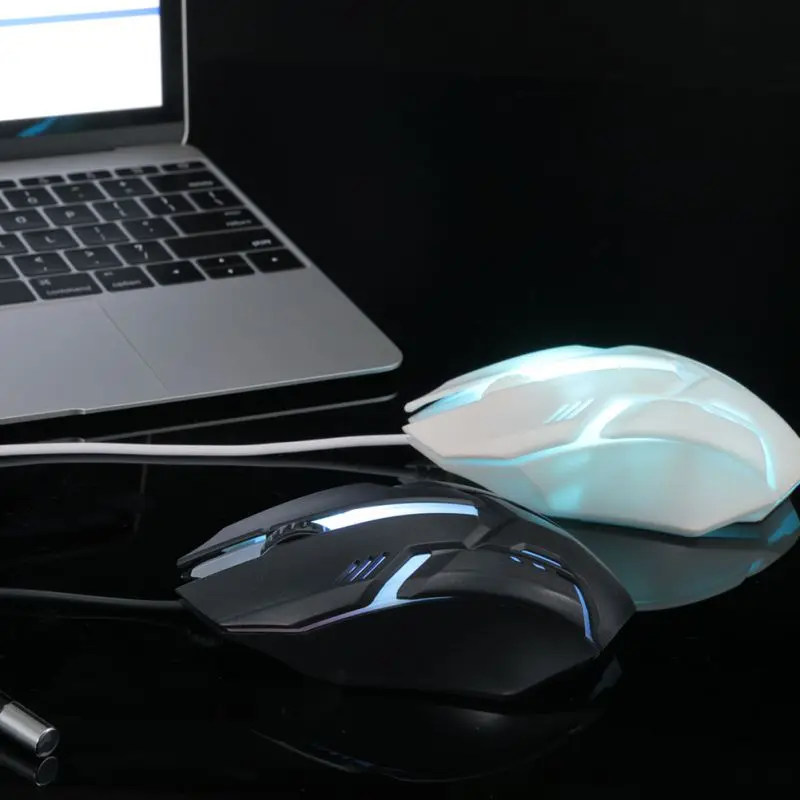 Проводная игровая мышь USB 1200 DPI электронная спортивная игра RGB Светящиеся