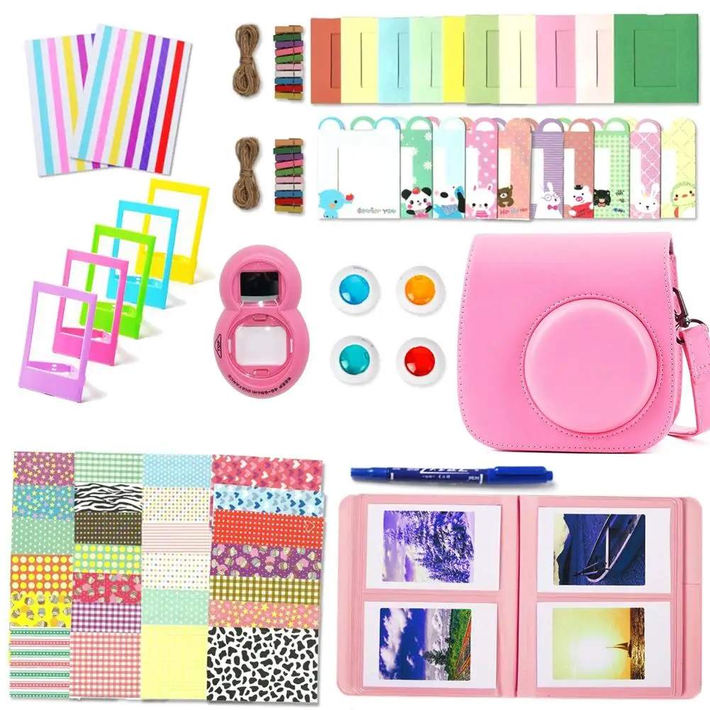 10 в 1 Набор Polaroid кейс для альбома для Polaroid Mini9/8+/8 фотоальбом чехол для селфи Угловой стикер аксессуары