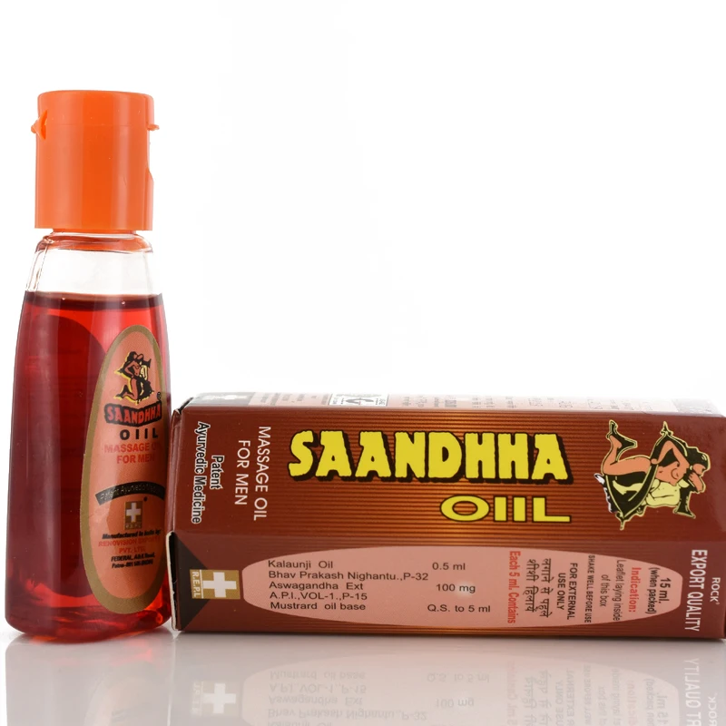 

5Pcs Saandhha Oil Indian God Lotion Men Enlarge Cock Cream Erection Spray Big Dick Enlargement Massage Gel Increase Growth 15ML