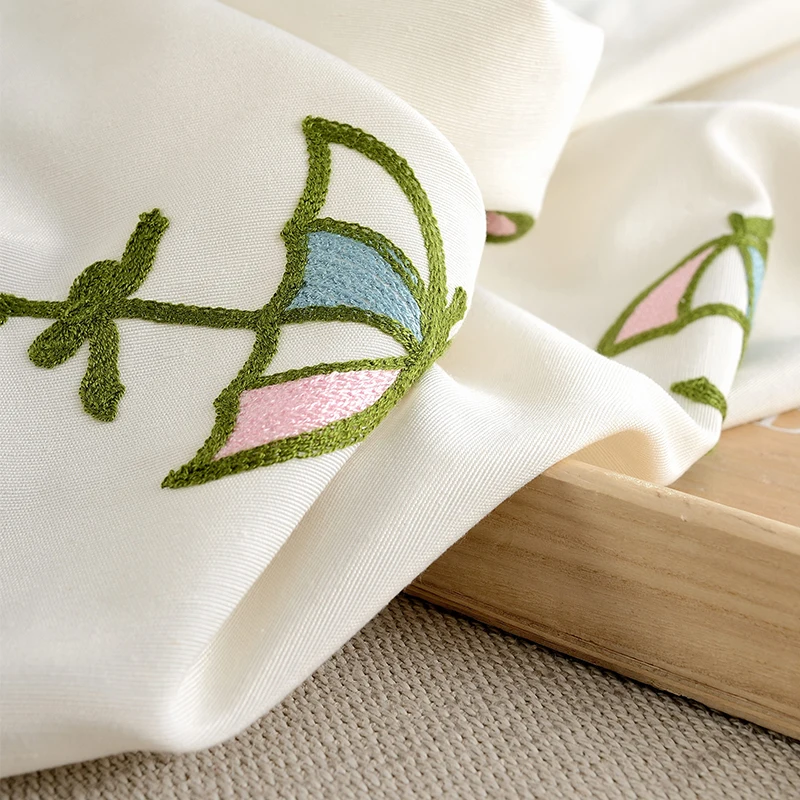 Детские шторы для комнаты спальни свежий Зонт с вышивкой Мультяшные готовые