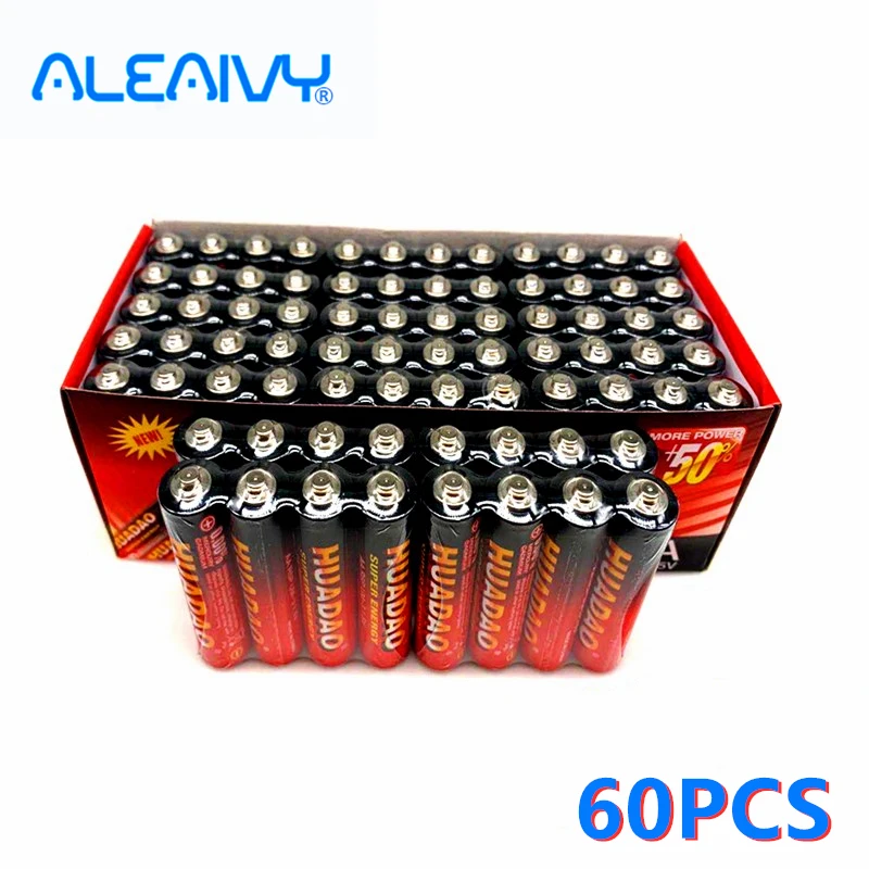 

Aleaivy 60PCS Pharmacy 1.5 V AAA battery Carbon Piles UM4 Strong Explosion -1.5 Volt AAA Non -Mercury Battery