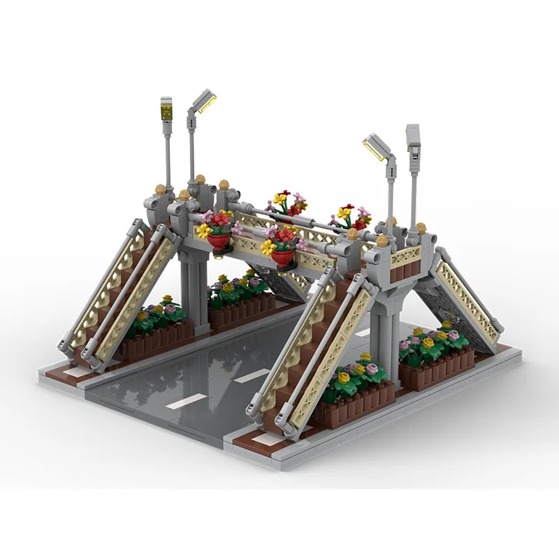 

Базовая пластина оверлой DIY город строительные блоки уличная дорога Moc классический Footbridge архитектурные Кубики Игрушки для детей Подарки