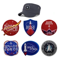 us space force embroidery patch mars awaits military sticker decal army operator rocket applique tactical patches