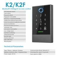 access control rfid card reader 13 56mhz fingerprint keypad door lock ttlock app control bluetooth smart lock ip68 waterproof