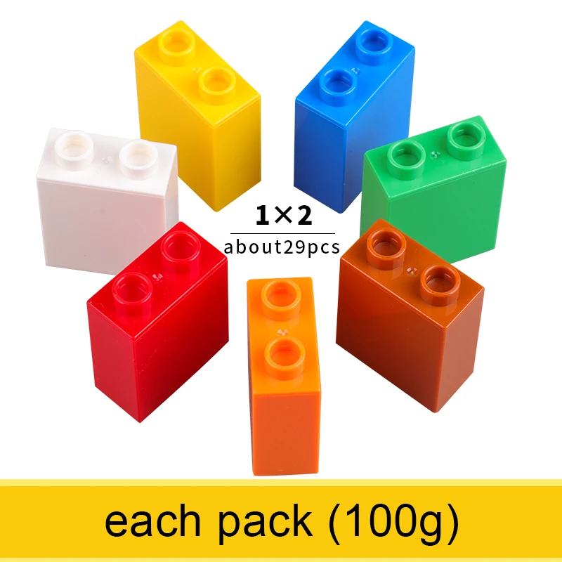 Классические строительные блоки сделай сам большого размера 1x2 техника для детей
