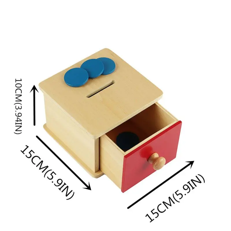 

Montessori Infant Coin Box Bank Game Safety Water Pai Montessori Toys Montessori Educational Wooden Toys Montessori Materials