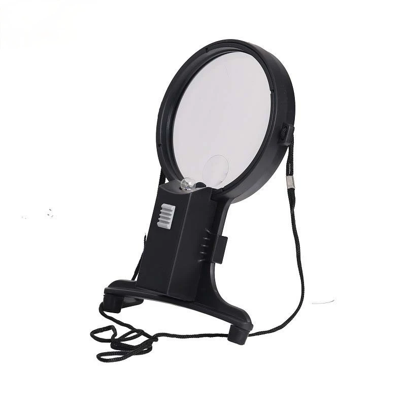 

Portable Head-mounted Magnifying Glass Chest-mounted Visual Aid with LED Light Source Magnifying Glass
