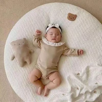 9775d korea baby play mats ins wind bear sewn round floor mat baby room decorative mat newborn baby photo props pad