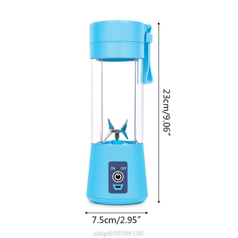 

380ml Electric Blender USB Rechargeable Portable Home Travel Juicer Cup Smoothies Mixer Fruit Squeezer Machine M02 21 Dropship