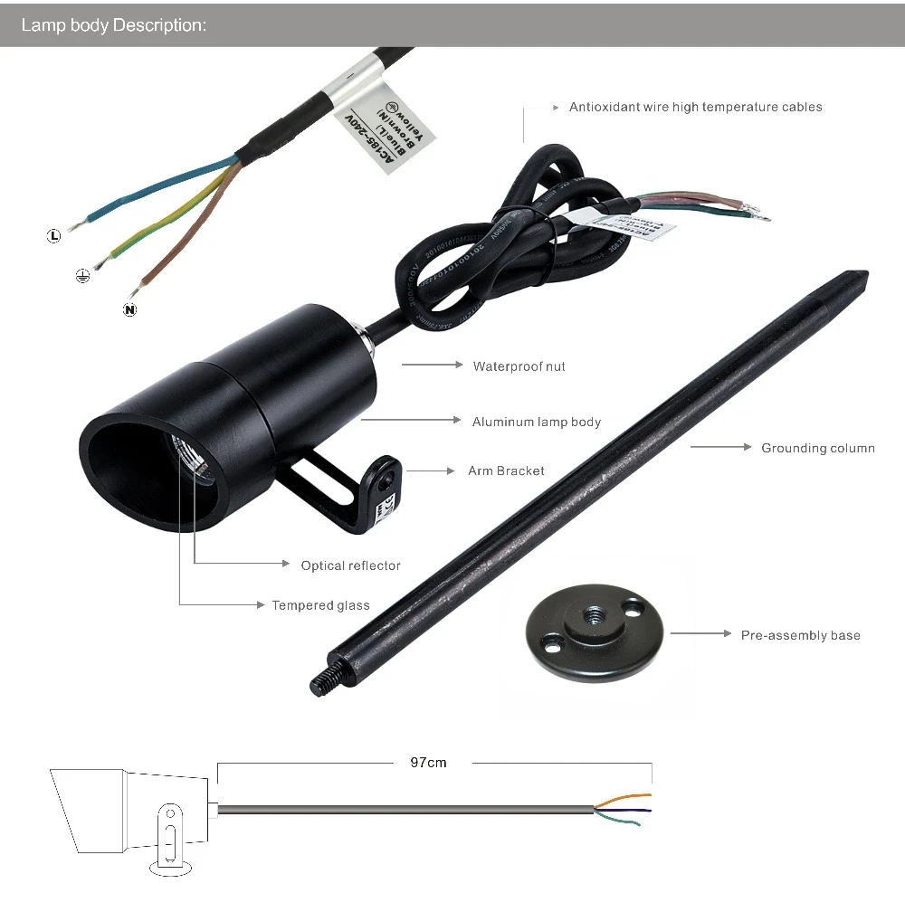 JLAPRIRA светильник ING новая лампа наружный водонепроницаемый светодиодный садовый