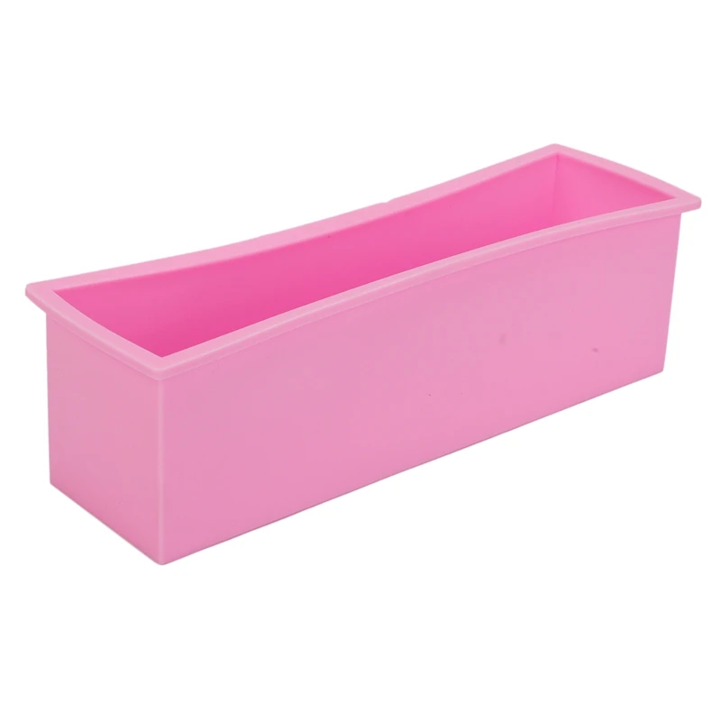 

Rectangle Soap Mold Silicone DIY Handmade Cold Processed Cake Baking Tools Random Color
