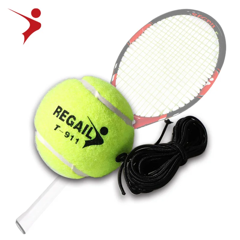 

Regail tennis trainer single strap training tennis 911 black rope rubber band tennis single loaded high pinball