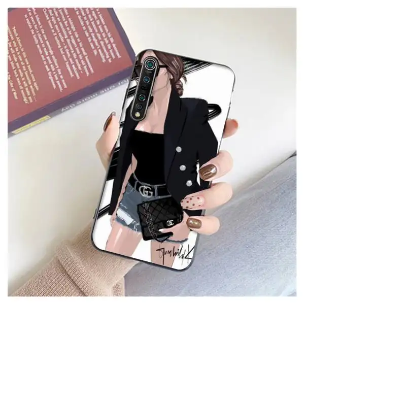 

LJHYDFCNB Princess Christmas Girl Soft Cover Phone Case For Xiaomi 8 9 Se 10 10pro Note 2 3 10 MIX2 S MAX2 3 F1 5X