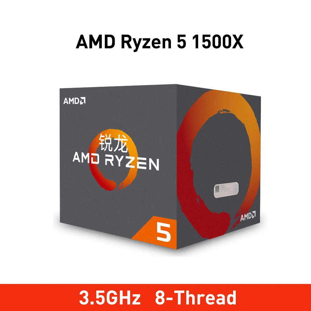 Процессор amd ryzen 5 1500X processador 3,5 ГГц четырехъядерный Восьмиядерный 65 Вт TDP разъем am4 cpu настольный с герметичной коробкой кулер вентилятор