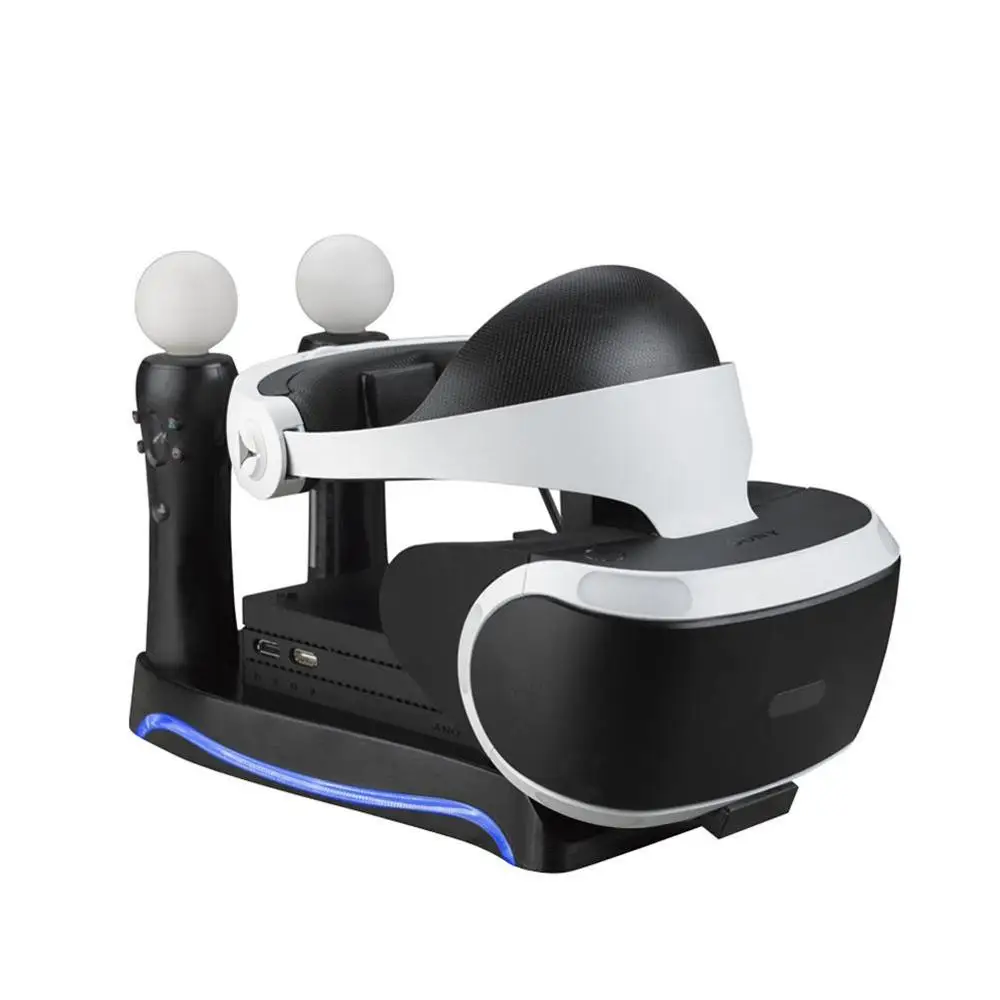 For Sony Playstation PSVR Charging Dock 2nd 4-in-1 Multi-Functional Base Holder For PS3 MOVE PS4 Handle Console Charger