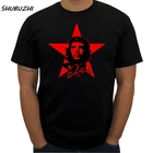 Оригинальная футболка Che Guevara, женская футболка с коротким рукавом, хлопковая Футболка с принтом Красной звезды для фитнеса