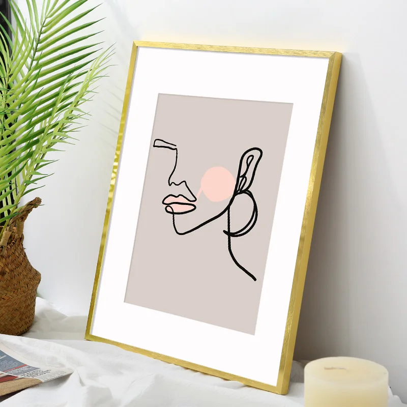 

Modern Simple Frame Gallery Display Elegant Resin Small Rectangle Creative Photo Frame Fixie Wall Marcos Fotos Room Decor DM50F