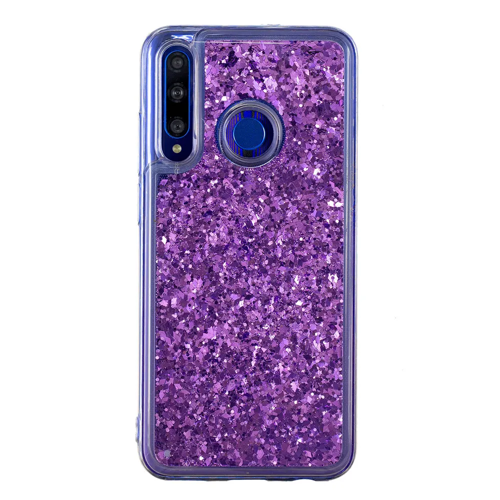 Роскошный блестящий песок TPU чехол для телефона в виде ракушки для Xiaomi mi 9T A2 Lite Red mi 7 7A 6 6A 5A Note 7 6 Pro 5 плюс жидкий песок крышка - Цвет: Purple