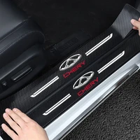 car accessories interior chery tiggo 7 8 pro external spare parts stickers film for cars carbon fiber threshold strip 4pcs