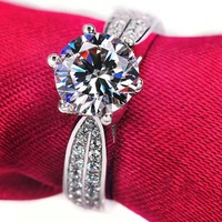 new trendy bohemian crystal inlaid ring ladies ring engagement wedding ring fashion rhinestone inlaid ring accessories jewelry