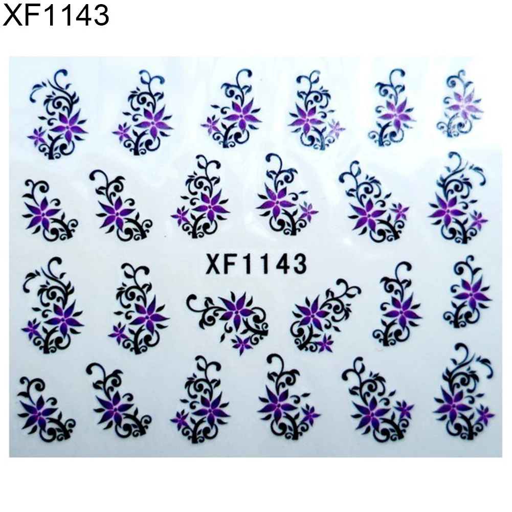 Дизайн Маникюрные цветочные узоры для дизайна ногтей Переводные картинки