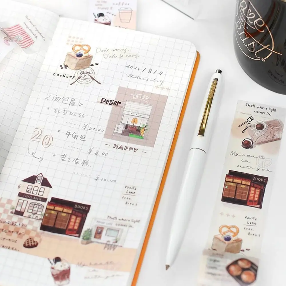 

Лента-наклейка DIY ремесла студентов канцелярские товары ходячие граффити Книжная серия клейкая лента декоративная лента Маскировочная лен...