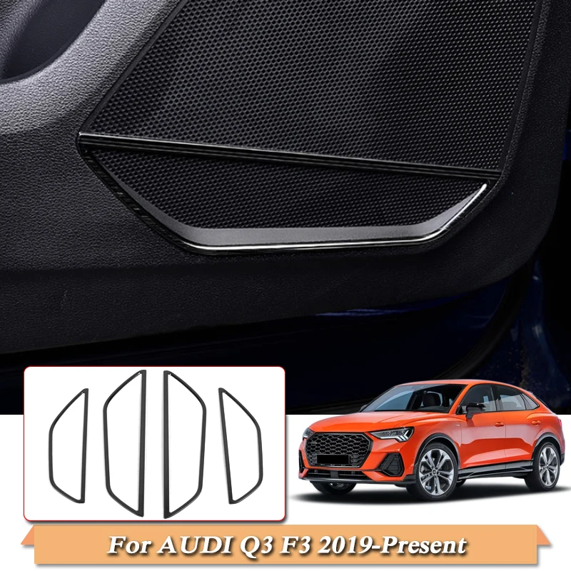 4 шт. для Audi Q3 F3 2019 Н. В. Автомобильный Стайлинг внутренний Рог Рамка наклейки