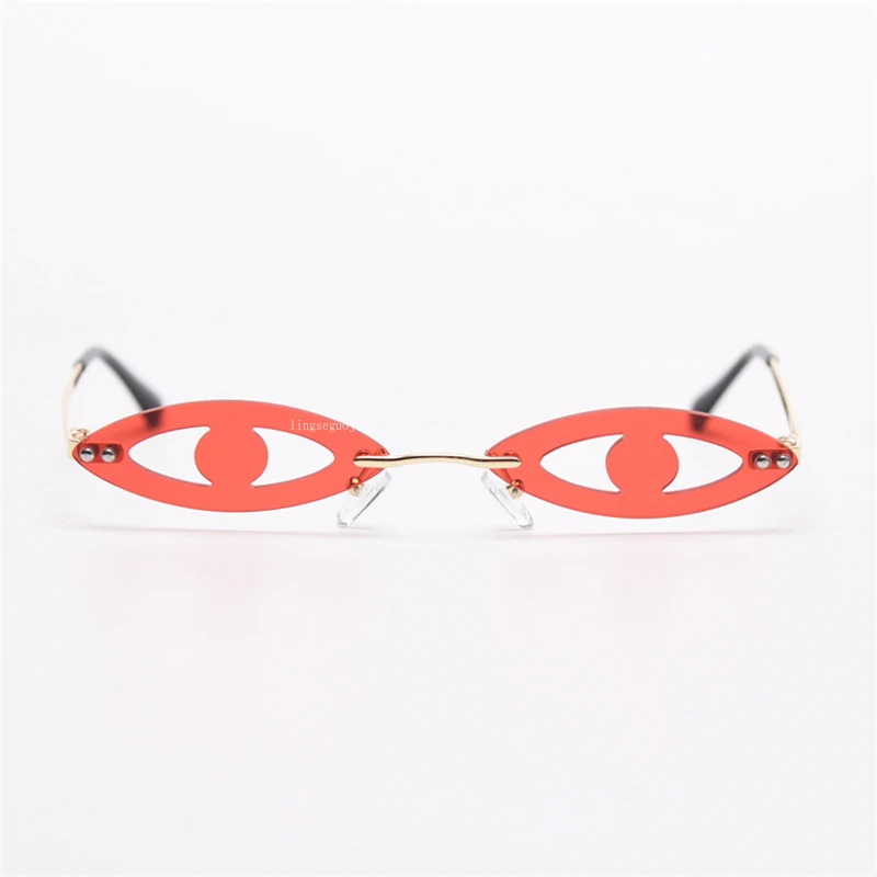 

2021 новые модные солнцезащитные очки с маленькими глазами женские полые овальные цветные солнцезащитные очки для вечеринок женские мужские...