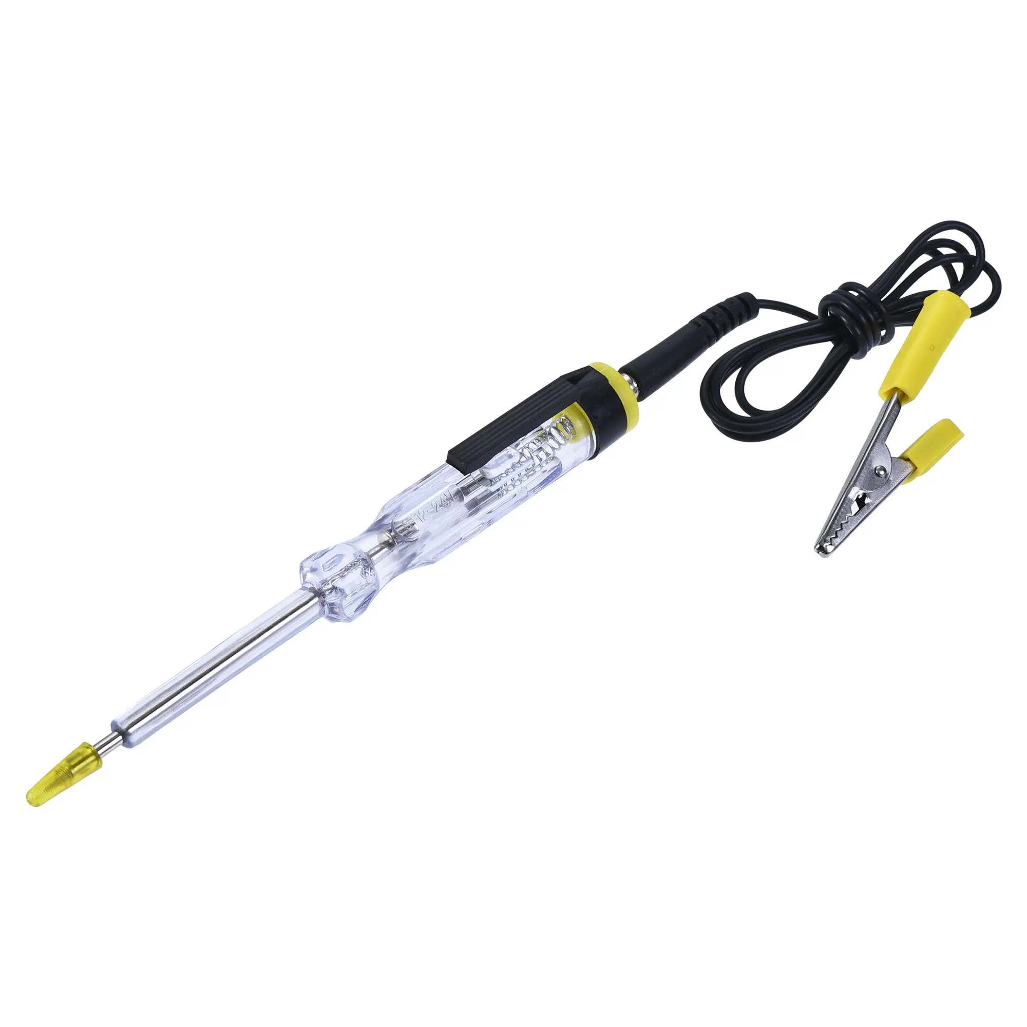 

Uxcell Circuit Tester DC 6-12-24V with Alligator Clip Probe Cap for DIY Project