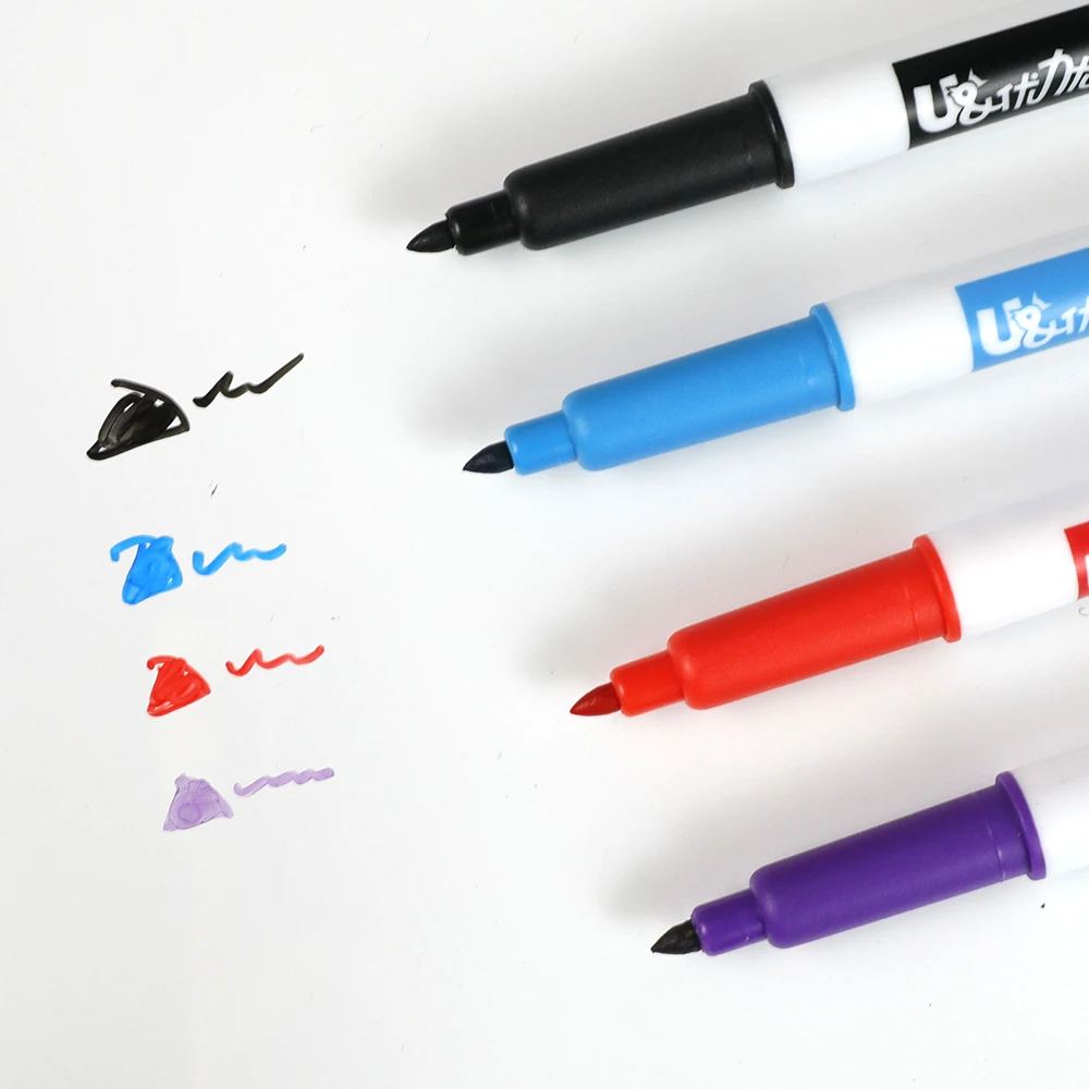 4 шт./лот цветная магнитная ручка для рисования черные красные синие маркеры