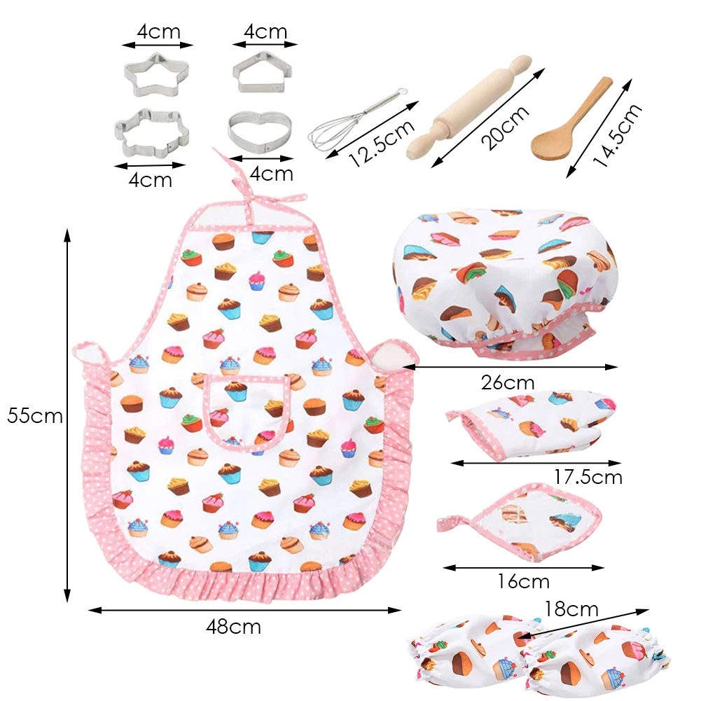 

Children's Cooking Baking Kitchen Set Play House Pretend Toys Miniature Kitchen Tools Educational Baking Toys