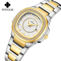 montre femme wwoor women watches 2022 fashion diamond bracelet watches luxury brand gold ladies quartz watches casual wristwatch