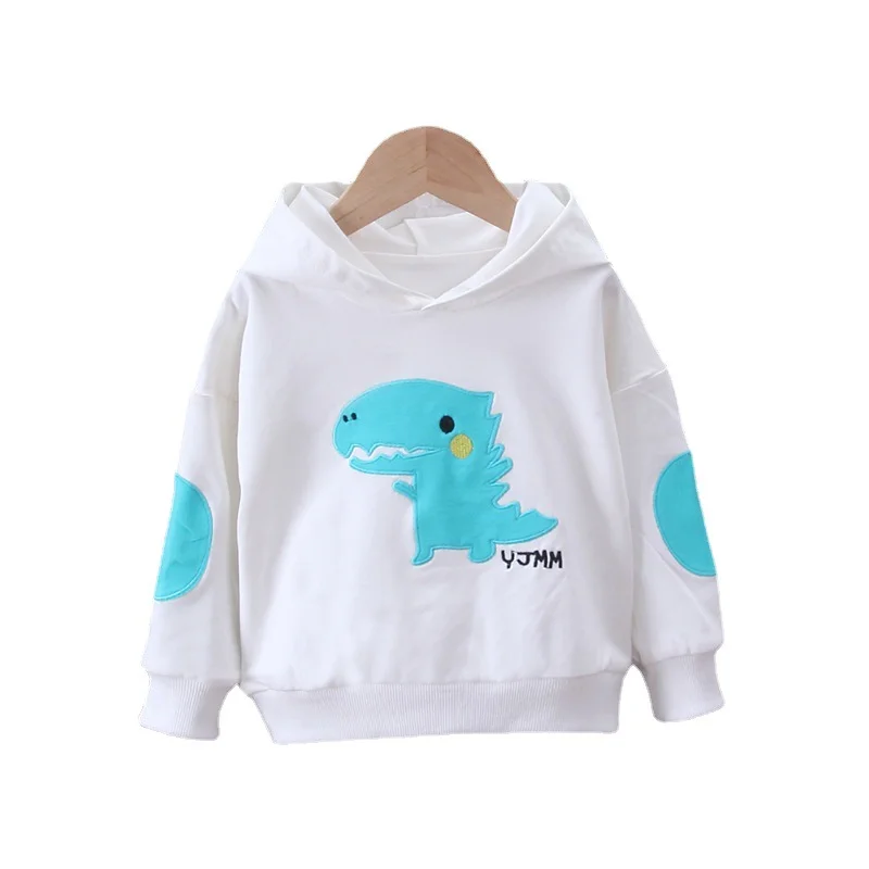 

Новинка, весенне-осенняя одежда для маленьких девочек, детские толстовки с мультяшным рисунком для мальчиков, повседневный костюм для малы...