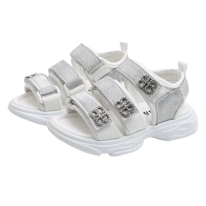 Летняя детская пляжная обувь 2020 новые кожаные тапочки Нескользящие сандалии для