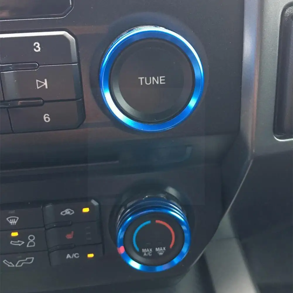 

Suitable for FORD F150 Air Conditioning Switch Trailer Headlight 4wd Button Rotating Switch 2016-2019 Ring Decoration A7D6