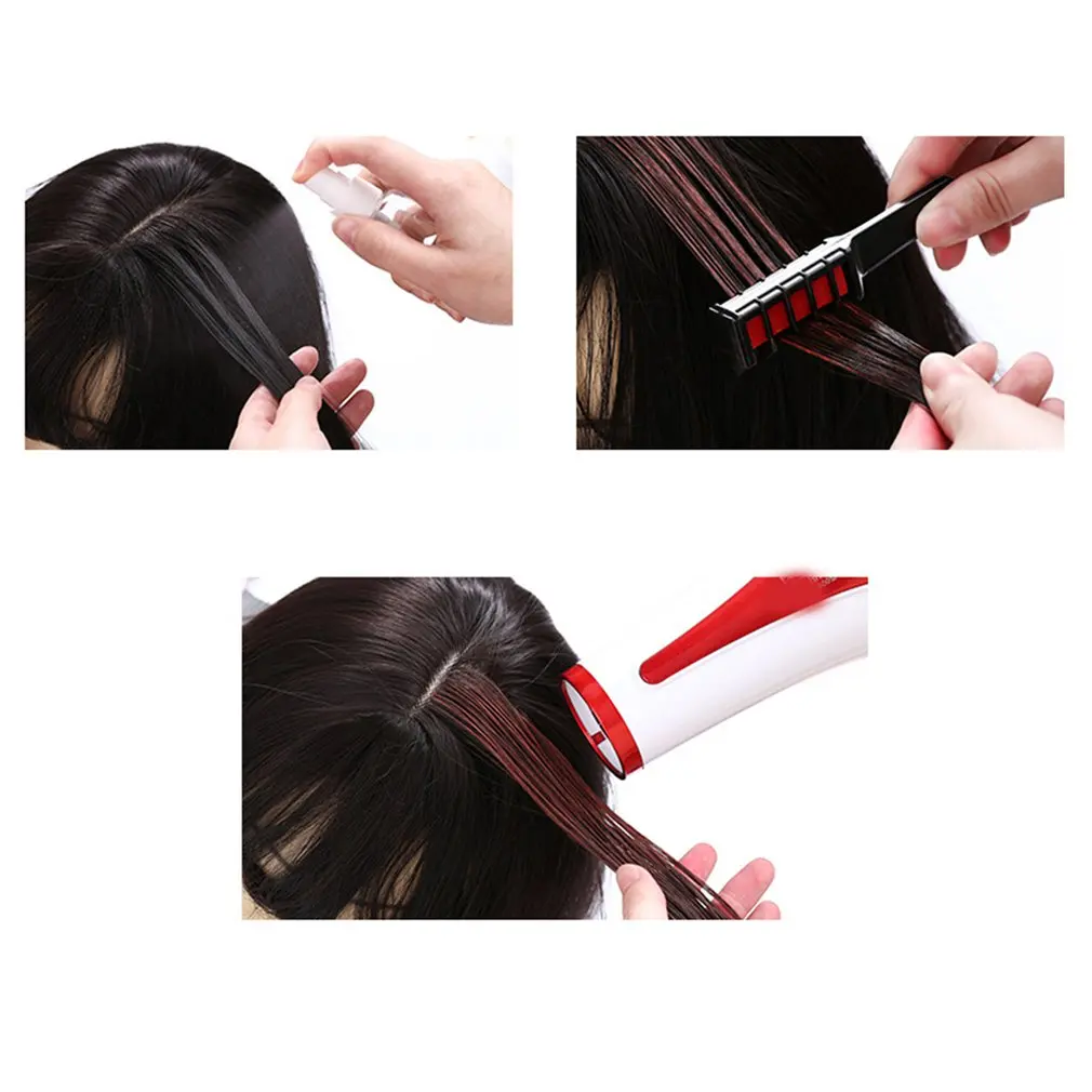 Мини расческа для волос одноразовая краски с расческой легко моющаяся цветным