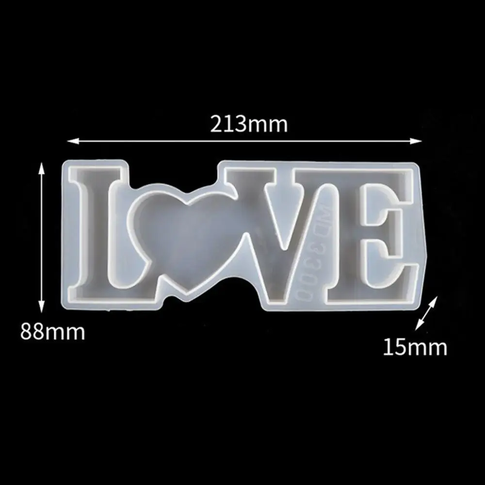 

Silicone Resin Mold For Women Jewelry Making " LOVE " " HOME " " FAMILY " Heart Message DIY Jewelry Epoxy Soft Film Tools,1Pcs