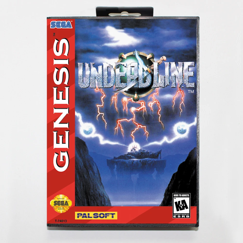 Карта для игры Undead Line 16 битная MD Sega Mega Drive/ Genesis с розничной коробкой|Картриджи| |